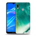 Дизайнерский пластиковый чехол для Huawei Y6 (2019) волны