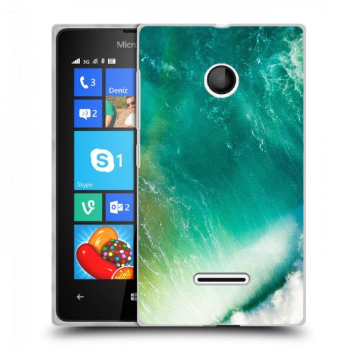 Дизайнерский пластиковый чехол для Microsoft Lumia 435 волны