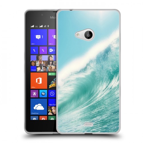 Дизайнерский пластиковый чехол для Microsoft Lumia 540 волны