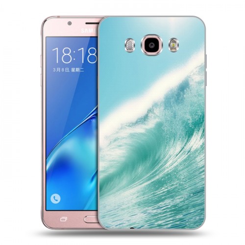 Дизайнерский силиконовый с усиленными углами чехол для Samsung Galaxy J5 (2016) волны