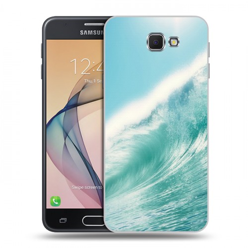 Дизайнерский пластиковый чехол для Samsung Galaxy J5 Prime волны