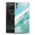 Дизайнерский пластиковый чехол для Sony Xperia XZs волны