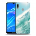 Дизайнерский пластиковый чехол для Huawei Y6 (2019) волны