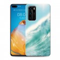 Дизайнерский пластиковый чехол для Huawei P40 волны