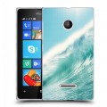 Дизайнерский пластиковый чехол для Microsoft Lumia 435 волны