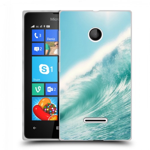 Дизайнерский пластиковый чехол для Microsoft Lumia 435 волны