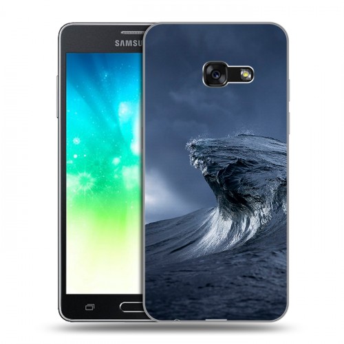 Дизайнерский силиконовый с усиленными углами чехол для Samsung Galaxy A3 (2017) волны
