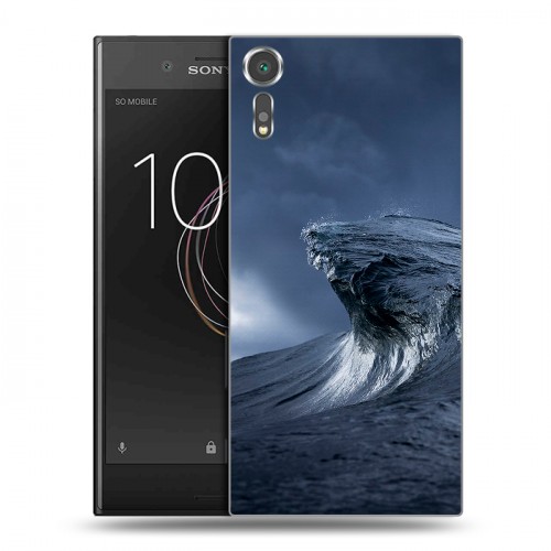 Дизайнерский пластиковый чехол для Sony Xperia XZs волны