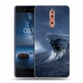 Дизайнерский пластиковый чехол для Nokia 8 волны