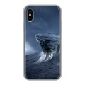 Дизайнерский силиконовый чехол для Iphone x10 волны