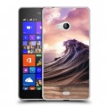 Дизайнерский пластиковый чехол для Microsoft Lumia 540 волны