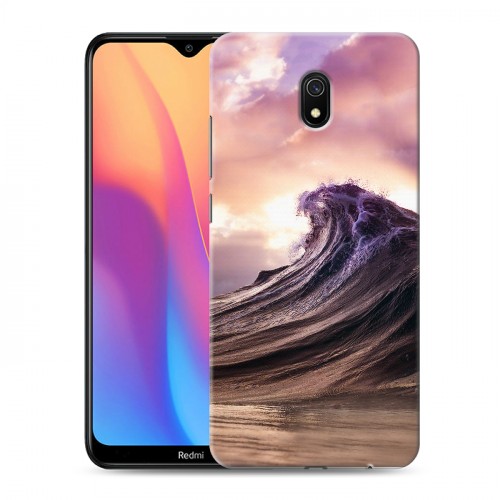 Дизайнерский силиконовый с усиленными углами чехол для Xiaomi RedMi 8A волны