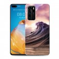 Дизайнерский пластиковый чехол для Huawei P40 волны