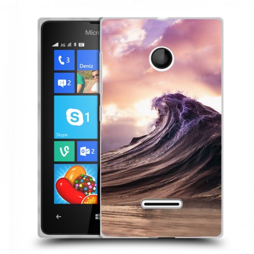 Дизайнерский пластиковый чехол для Microsoft Lumia 435 волны