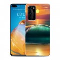 Дизайнерский пластиковый чехол для Huawei P40 волны