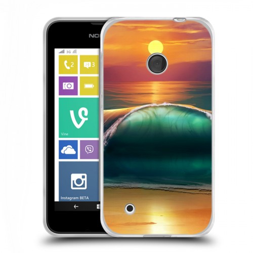 Дизайнерский пластиковый чехол для Nokia Lumia 530 волны