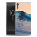 Дизайнерский пластиковый чехол для Sony Xperia XZs волны