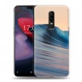 Дизайнерский пластиковый чехол для OnePlus 6 волны