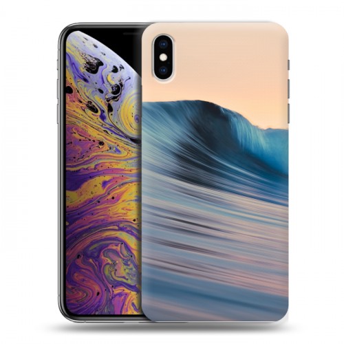 Дизайнерский силиконовый чехол для Iphone Xs Max волны