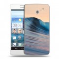 Дизайнерский пластиковый чехол для Huawei Ascend D2 волны