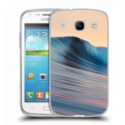 Дизайнерский пластиковый чехол для Samsung Galaxy Core волны