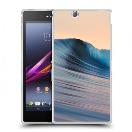 Дизайнерский пластиковый чехол для Sony Xperia Z Ultra  волны