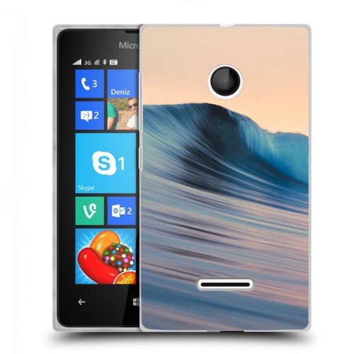 Дизайнерский пластиковый чехол для Microsoft Lumia 435 волны