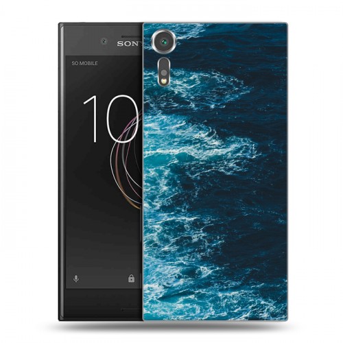 Дизайнерский пластиковый чехол для Sony Xperia XZs волны