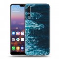 Дизайнерский силиконовый с усиленными углами чехол для Huawei P20 Pro волны