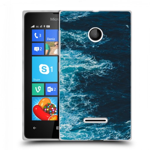 Дизайнерский пластиковый чехол для Microsoft Lumia 435 волны