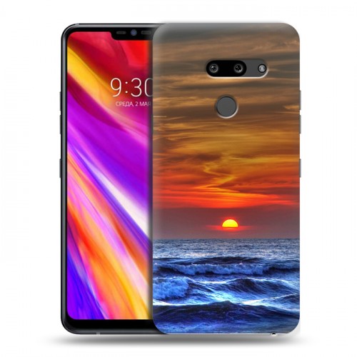 Дизайнерский пластиковый чехол для LG G8 ThinQ волны