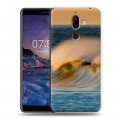 Дизайнерский пластиковый чехол для Nokia 7 Plus волны