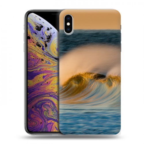 Дизайнерский силиконовый чехол для Iphone Xs Max волны