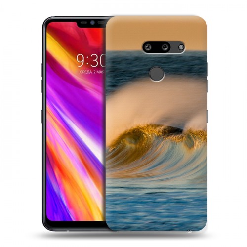 Дизайнерский пластиковый чехол для LG G8 ThinQ волны