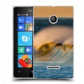 Дизайнерский пластиковый чехол для Microsoft Lumia 435 волны