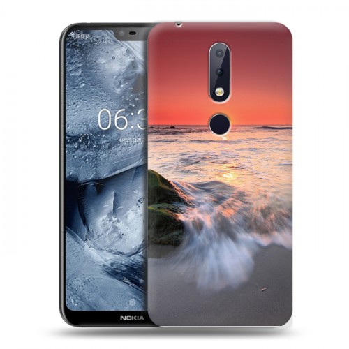 Дизайнерский пластиковый чехол для Nokia 6.1 Plus волны