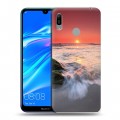 Дизайнерский пластиковый чехол для Huawei Y6 (2019) волны