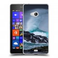 Дизайнерский пластиковый чехол для Microsoft Lumia 540 волны