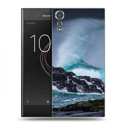 Дизайнерский пластиковый чехол для Sony Xperia XZs волны