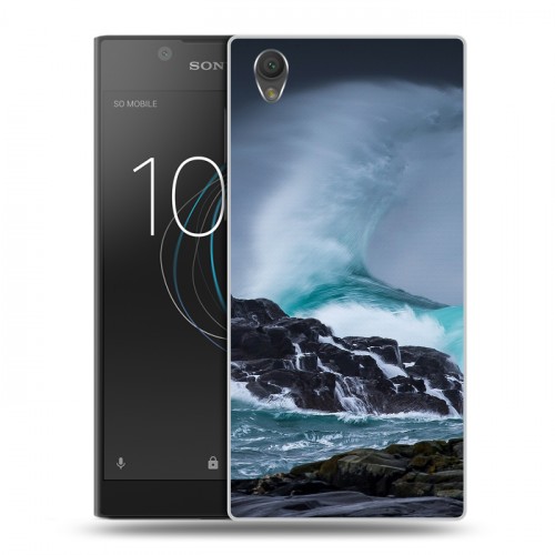 Дизайнерский пластиковый чехол для Sony Xperia L1 волны