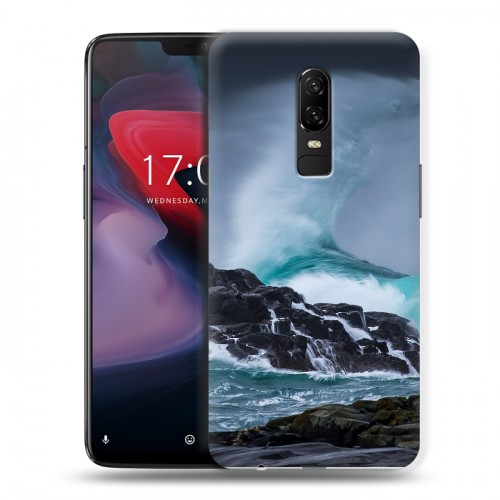 Дизайнерский пластиковый чехол для OnePlus 6 волны