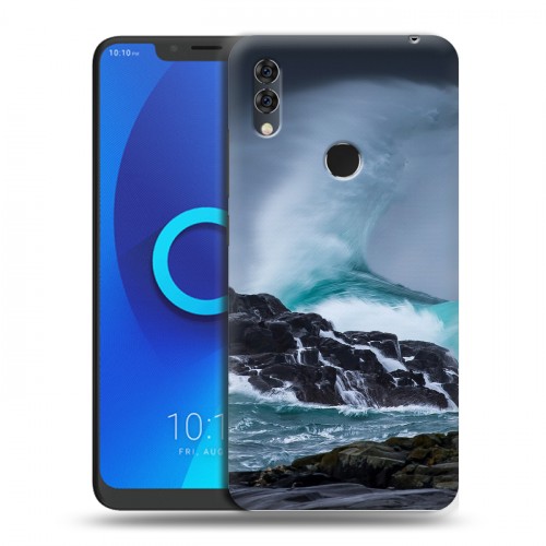 Дизайнерский силиконовый чехол для Alcatel 5V волны