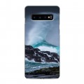 Дизайнерский силиконовый чехол для Samsung Galaxy S10 волны