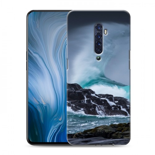 Дизайнерский пластиковый чехол для OPPO Reno2 Z волны