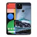 Дизайнерский пластиковый чехол для Google Pixel 5 волны