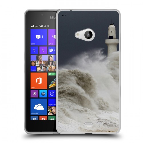 Дизайнерский пластиковый чехол для Microsoft Lumia 540 волны