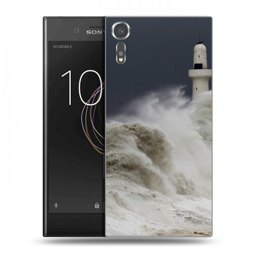 Дизайнерский пластиковый чехол для Sony Xperia XZs волны