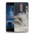 Дизайнерский пластиковый чехол для Nokia 8 волны