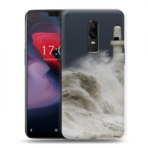 Дизайнерский пластиковый чехол для OnePlus 6 волны