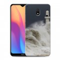 Дизайнерский силиконовый с усиленными углами чехол для Xiaomi RedMi 8A волны